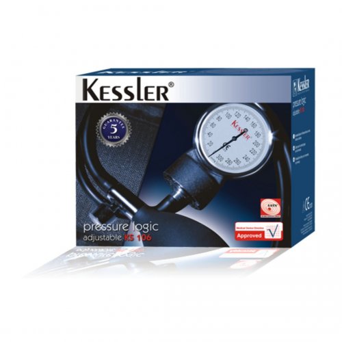 Kessler Pressure Logic Adjustable KS 106 Αναλογικό Πιεσόμετρο Μπράτσου με Στηθοσκόπιο, 1 τεμάχιο